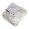 thumbnail image 5 of Modern Heirloom La Flor Pink Patchwork Printed 2-Piece Quilt Set, Twin/Twin XL, 5 of 6