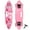 Pink Castle, variant on Mammygol Skateboards 22 Inch Mini Cruiser Cool Skateboard Complete Retro Skate Boards with Colorful Light Up Wheels for Kids Girls Boys Beginners(Purple)