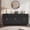A-Black, variant on YOCWO 42.51" Oval Sideboard Buffet Cabinet with Tambour Sliding Door,Oval Curved Fluted Sideboard with Open Shelf, Buffet Storage Cabinet for Dining Room Living Room Entryway, Walnut