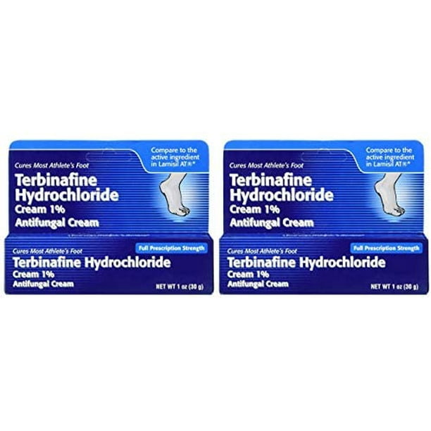 Terbinafine Hydrochloride AntiFungal Cream, 1 Ounce, Pack of 2
