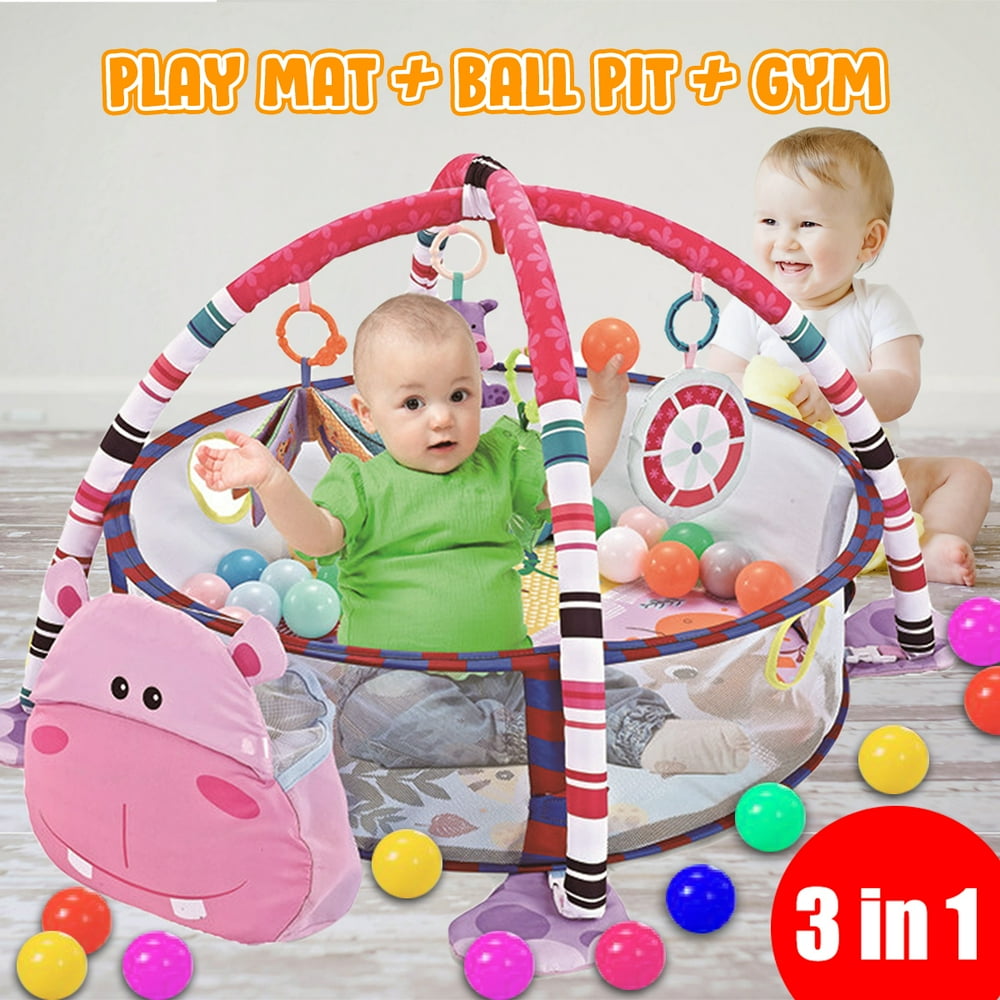 3 in 1 Baby Activity Gyms Playmats Infant Baby Children Activity Gym
