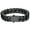 Black, variant on Mens Metal Bracelets Stainless Steel Cuban Chain Bracelets for Men 7mm Wide 7.5inch