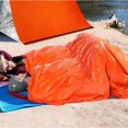 thumbnail image 3 of NVAAV 2 Person Emergency Survival Sleeping Bags 84"x60", Thermal Bivy Sack Blanket, Lightweight Portable Nylon Sack with Whistle, Aluminized PE Survival Gear Supplies for Camping Hiking, Outdoor, 3 of 6