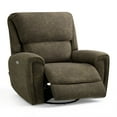 thumbnail image 2 of MCombo Fauteuil Inclinable en Tissu, Capacité de 400 Lb, Swivel, Brun, 2 of 10
