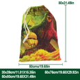 thumbnail image 3 of GODZILLA Bolsa de regalo con cierre de cinta navideño para decoración de Navidad,40cm×52 cm., 3 of 6