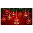 Christmas Red Balls Kitchen Rugs, NonSkid Waterproof Absorbent Runner