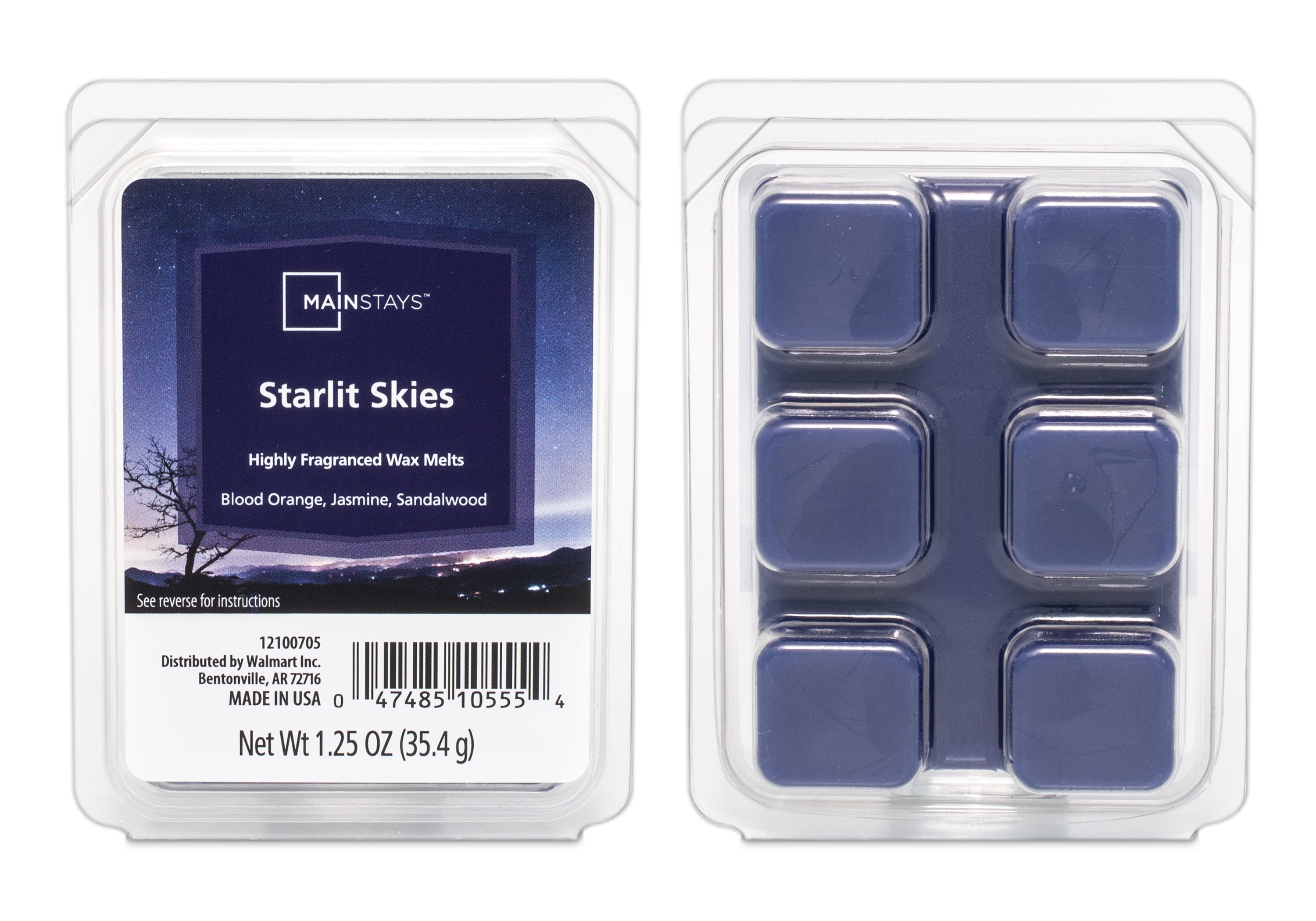 Mainstays Starlit Skies Scent 6 Cube Wax Melt, 1.25 oz