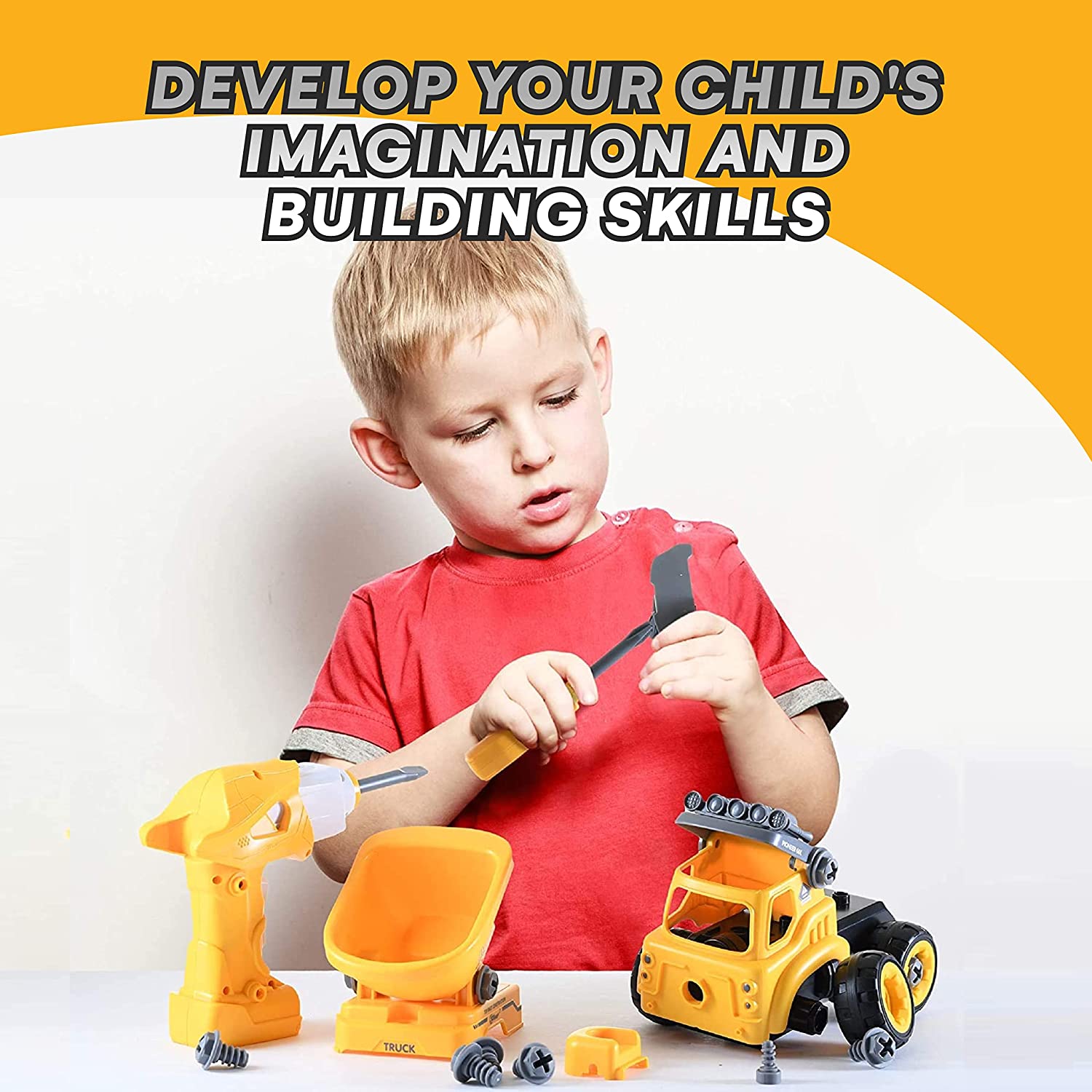 Dollar Deal | Construction Toys Building Take Apart Toys With Electric Drill - image 4 of 12