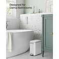 thumbnail image 3 of Bathroom Trash Can, 1.3 Gallon Small Trash Bin with Lid, Slim for Small Spaces, Stainless Steel Garbage Can, Soft Close, 3 of 7