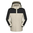 thumbnail image 5 of GEWSEY Women Ski Jacket Waterproof Insulated Winter Snow Coat for Skiing Snowboarding Rain Coats Oversize Unisex (Beige, 3XL), 5 of 9