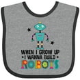 thumbnail image 3 of Inktastic Future Robot Builder Robotics Engineer Boys or Girls Baby Bib, 3 of 4