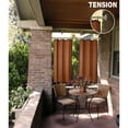 thumbnail image 7 of Versailles - Stainless Steel Curtain Tension Rod, Indoor/Outdoor, Adjustable Length from 66" à 120", Silver, 7 of 7
