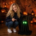 thumbnail image 4 of THOPBPRK Ghost Halloween Decor Indoor , Ghost Ornament Hat Style Halloween Figurine Festive Light up Tabletop Party Decoration Novelty Indoor Display During Autumn Fall , 19.7" A, 4 of 7