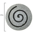thumbnail image 2 of 19" Gray Round Modern Spiral Wall Art, 2 of 8