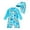 00-Blue34, variant on Byoo Toddler Boy Printed Swimwear Tropical Tree Graphic Rash Guard Hat Kids Swim Set,White