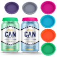thumbnail image 1 of 6pcs No Spill Silicone Soda Can Lids Soda Juice Beverage Beer Fits Standard Soda Cans Protector, 1 of 5