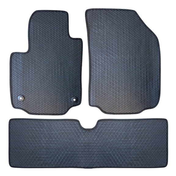 Floor Mats All Weather for 2018 to 2024 Chevrolet Equinox / GMC Terrain, Front and Rear