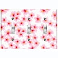 thumbnail image 1 of Metal Light Switch Plate Cover Japanese Sakura Flower Pink White Wallpaper FLW042, 1 of 13