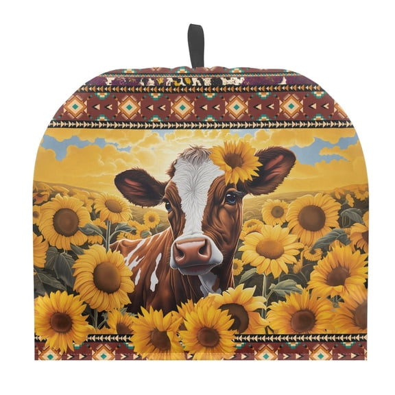 HELLHERO Sunflower Cow Tea Cozy for Household Creative