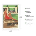 thumbnail image 2 of Digby Pines - Nova Scotia - Canadian Pacific Hotel - Vintage Travel Poster by Peter Ewart c.1940 - Master Art Print (Unframed) 12in x 18in, 2 of 4