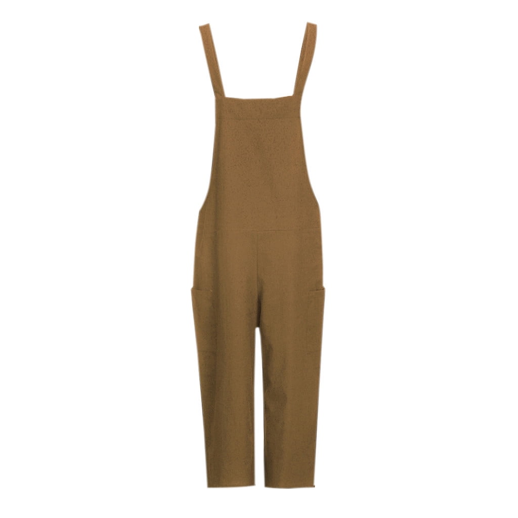 Onsoyours Salopette Polaire Femme Hiver - Bretelles Réglables, Chaud Combinaison Cargo Décontractée Poches, Couleur Unie