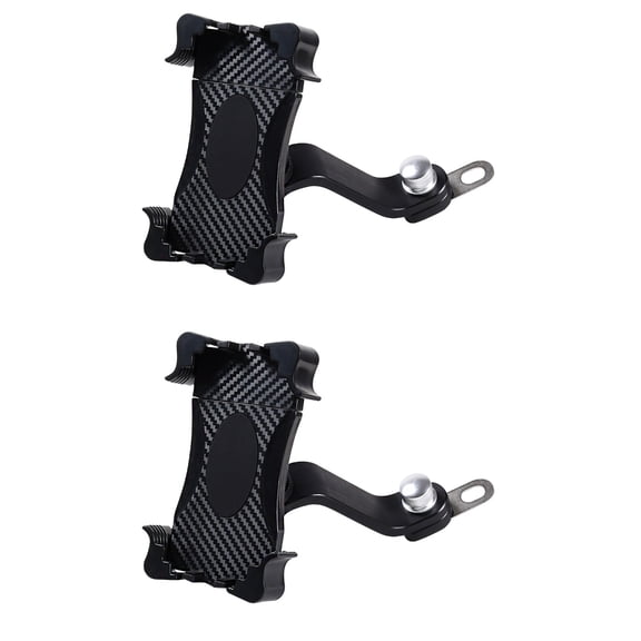 Set of 2 Magnetic Phone Mount Stand for Desk Tablet Cellphone Motor Bike Black
