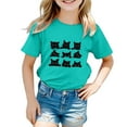 thumbnail image 1 of MIASHUI Hauts pour Filles Col Rond à la Mode T-Shirt Décontracté Ample à Manches Courtes pour Usage Quotidien et Actif, 1 of 4