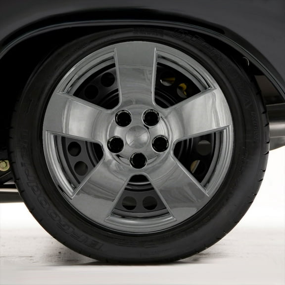 Set of Four 16" Chrome ABS Hubcap Wheel Covers for 2006-2011 Chevy HHR (Screw-on)