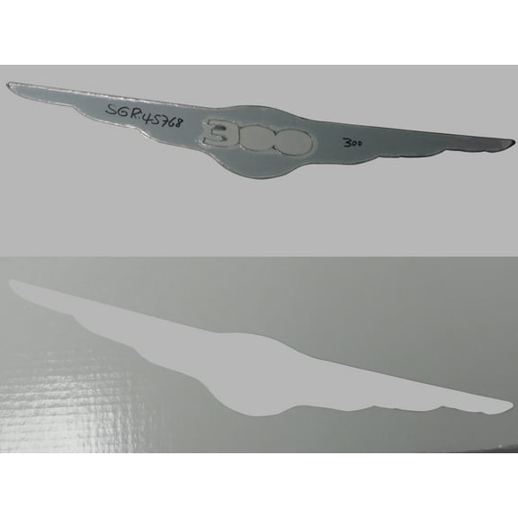 Stainless Steel Graphic Emblem 1Pc Fits 2005-2010 Chrysler SGR45768 QAA