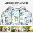 thumbnail image 4 of Sikiie Cute Shark Women's Casual Hoodies Long Sleeve Lightweight Pullover Tops Loose Sweatshirt-Large, 4 of 7