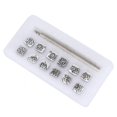 thumbnail image 1 of 12Pcs Estampage Poinçon Outil Tang Dynastie Fleur Conception DIY Maroquinerie 1Pc Poignée, 1 of 14
