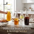thumbnail image 2 of Impresserve 50 oz Plastic Beverage Carafe with White Flip Tab Lid, 2 of 8