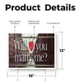 thumbnail image 2 of Will You Marry Me Yard Sign 12 Inch x 16 Inch Double Sided Weatherproof Heavy-Duty Plastic with Stake | Romantic Messaging, Bold Display, Durable Design | Made in USA, 2 of 7