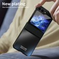 thumbnail image 7 of Dteck Case for Samsung Galaxy Z Flip 5 ,Luxury Plating Phone Case Hinge Protection Slim Hard PC Shockproof Slim Protective Cover for Samsung Galaxy Z Flip 5,Black, 7 of 7