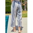 thumbnail image 5 of Royalty For Me High Rise Linen Blue Multi Capris (Women's S), 5 of 39