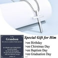 thumbnail image 4 of Cross Necklace Gifts for Man Christian Religious Gift for Man on Birthday Christmas Fathers Day Baptism, 4 of 6