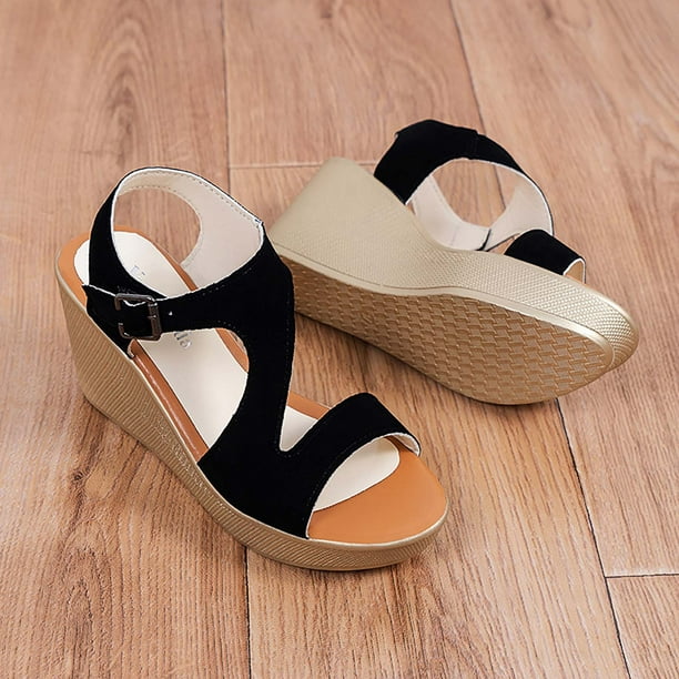 Borniu Womens Sandals Shoes for Women, Summer Ladies Shoes Casual Women's  Sandals Roman Beach Sandals