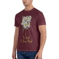 thumbnail image 4 of Kind To Your Mind Men'S Basic Short Sleeve T-Shirt Burgundy Xx-Large, 4 of 5
