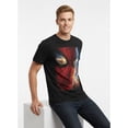 thumbnail image 6 of Marvel Spider-Man, Men's & Big Men's Graphic Tee, Big Face Poster, Sizes S-3XL, 6 of 7