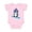 AD-Pink, variant on Snowboard Penguin Boys or Girls Baby Bodysuit