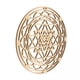 thumbnail image 1 of 2x Flor de La Geometría Sagrada Arte de Corte de Pared Decoración para hogar Meditación Altar con Agujero Colgante para Más Convenie Gloria Escultura de arte de pared, 1 of 5
