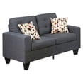thumbnail image 3 of Bobkona Windsor Linen-Like Polyfabric 2-Piece Sofa and Loveseat Set, 3 of 6