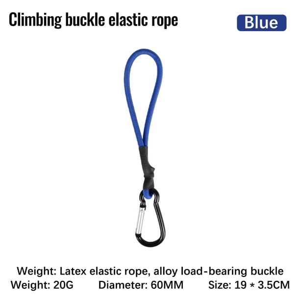 Outdoor Elastic Rope Mountaineering Hook Multifunctional Camping Portable Elastic Rope Buckle Ceiling Pull Rope Ground Nail Tent Accessories