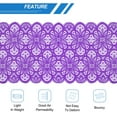 thumbnail image 4 of Uxcell Lace Ribbon 10 Yards 7 Inch Lace Flower Trim for Craft Headbands Wedding Dark Purple, 4 of 5