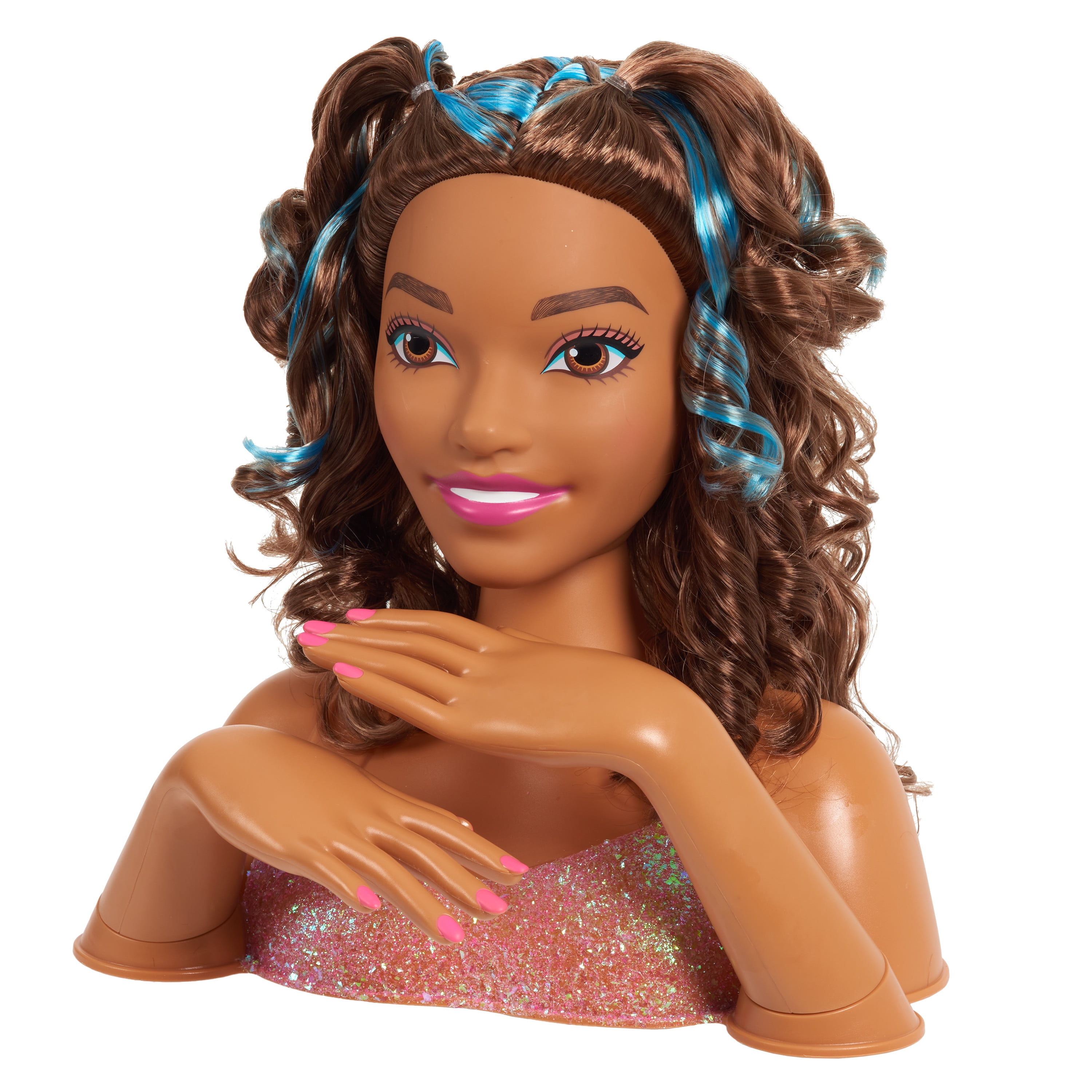 Barbie Deluxe Styling Head Color And Style Black Curly Hair Toys Games