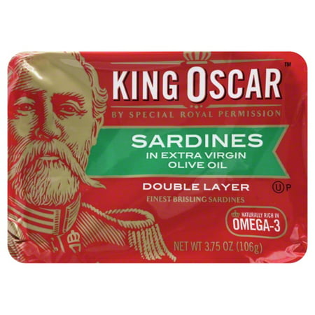 King Oscar Wild Caught Sardines in Olive Oil, 3.75 (Best Tasting Canned Sardines)