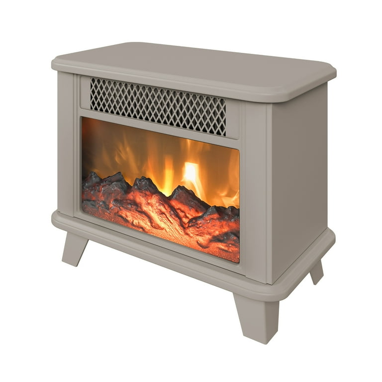 ChimneyFree Electric Fireplace Personal Floor Standing Space Heater, Cream  - Walmart.com