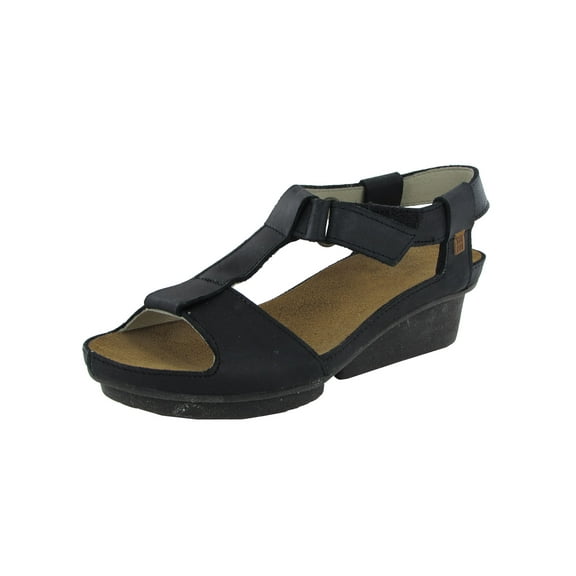 El Naturalista Womens Code ND21 Wedge Sandal Shoes, Black, EU 41 / US 10
