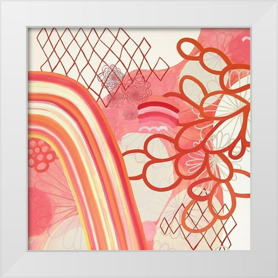 Kleinpeter, Maggie 20x20 White Modern Wood Framed Museum Art Print Titled - Cherry Fruitstripe Chain