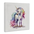thumbnail image 2 of Stupell Industries Contemporary Watercolor Unicorn & Rainbow Mane Canvas Art, 17 x 17, by Creative Studio, 2 of 8